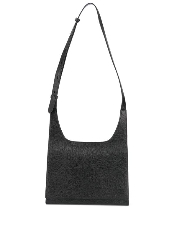 black messenger crossbody bag