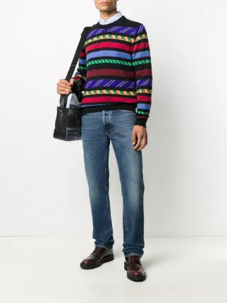 Rope Stripe crew neck jumper展示图