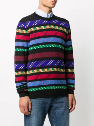 Rope Stripe crew neck jumper展示图