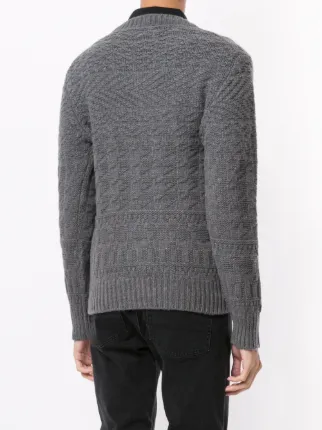 crew neck chunky knit jumper展示图