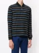 Kent & Curwen long sleeve stripe print polo shirt