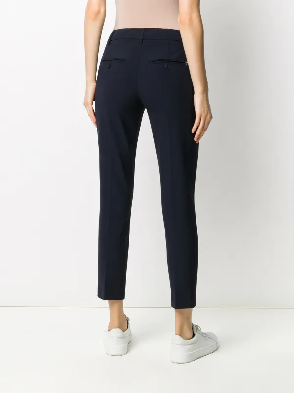 DONDUP Tailored slim-fit Trousers Blue FARFETCH JO