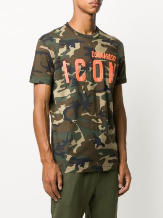 Icon camouflage print T-shirt展示图