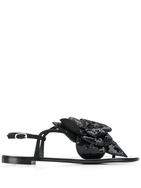 Giuseppe Zanotti floral-appliqué sandals 