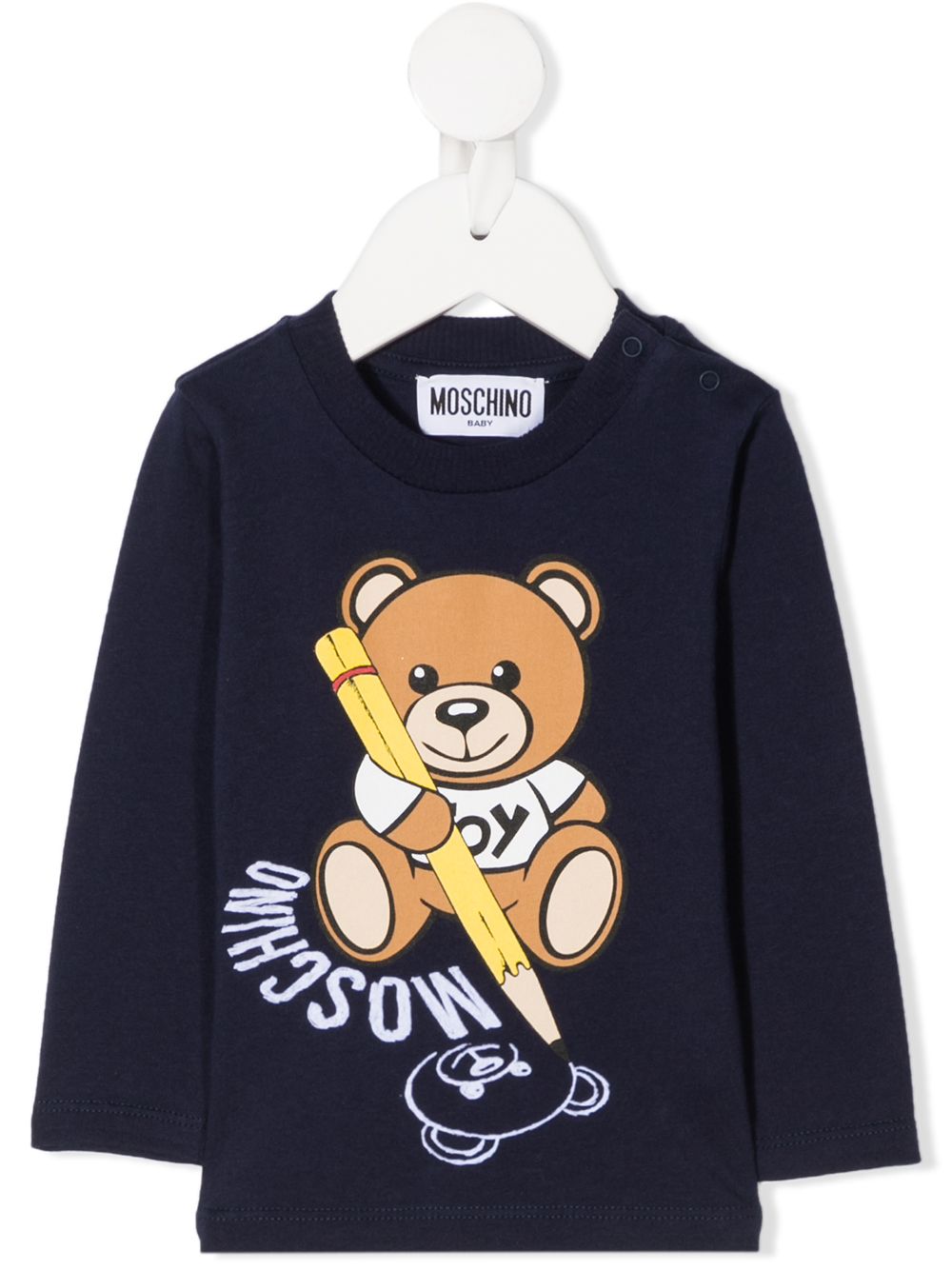 фото Moschino kids толстовка с логотипом