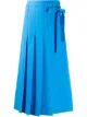 Image 1 of Valentino bow-embellished pleated midi skirt