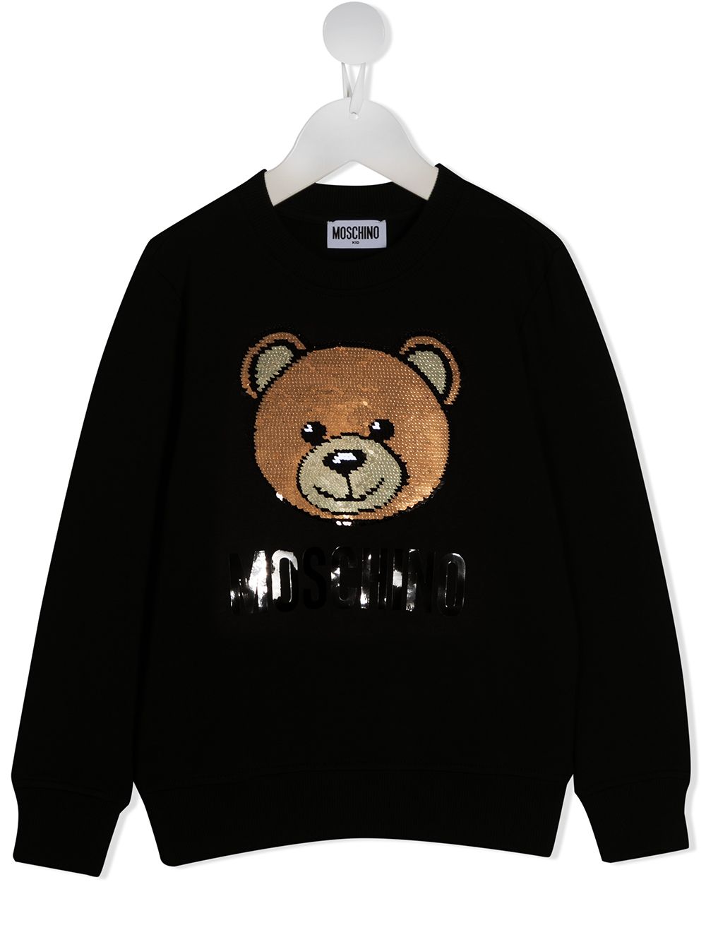 фото Moschino kids толстовка teddy bear с пайетками