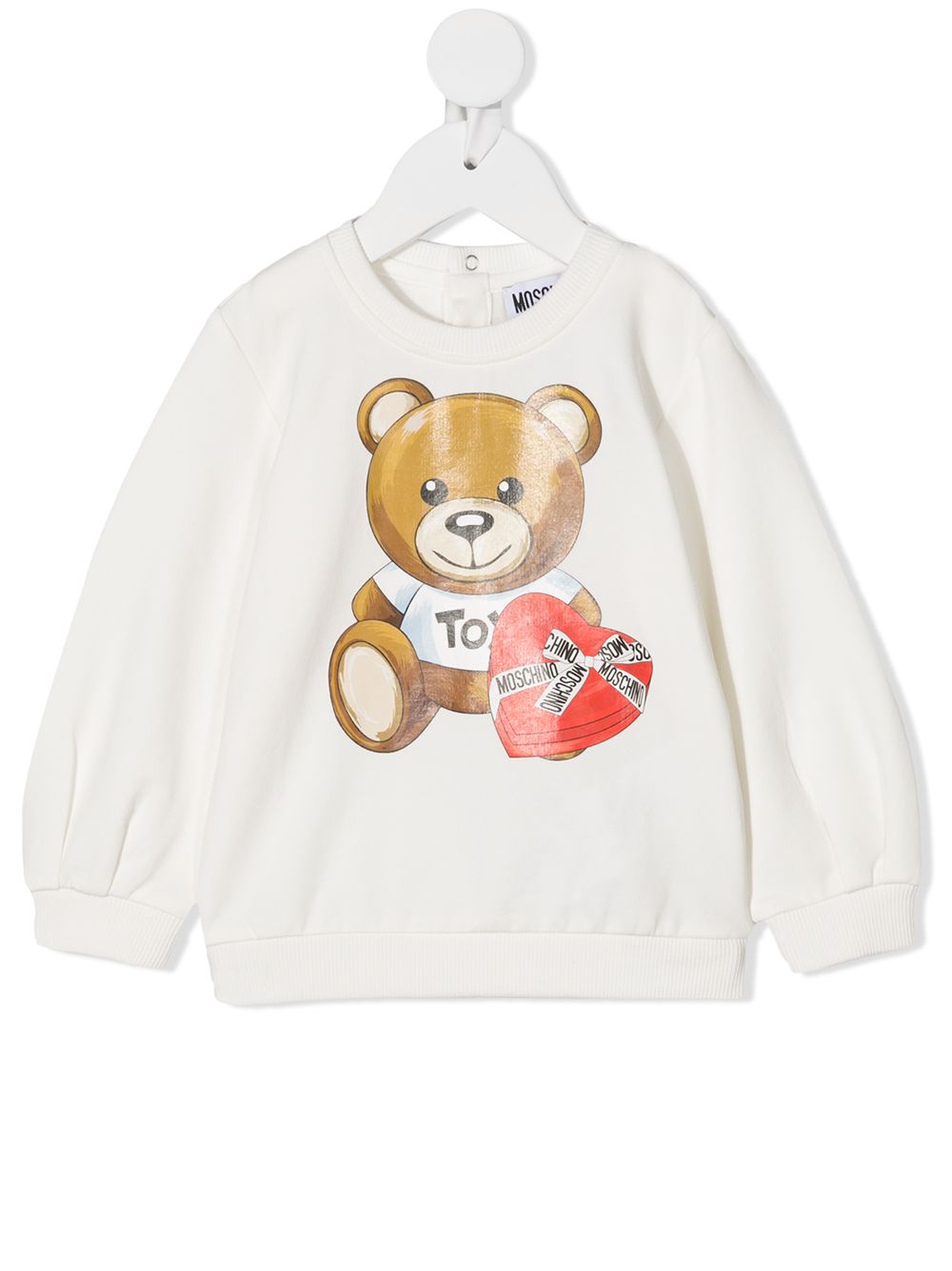 фото Moschino kids толстовка с принтом teddy bear