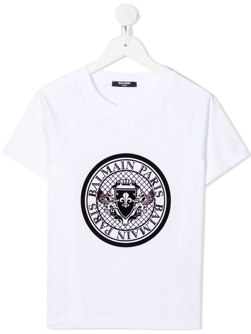 

Balmain Kids playera con logo estampado - Blanco