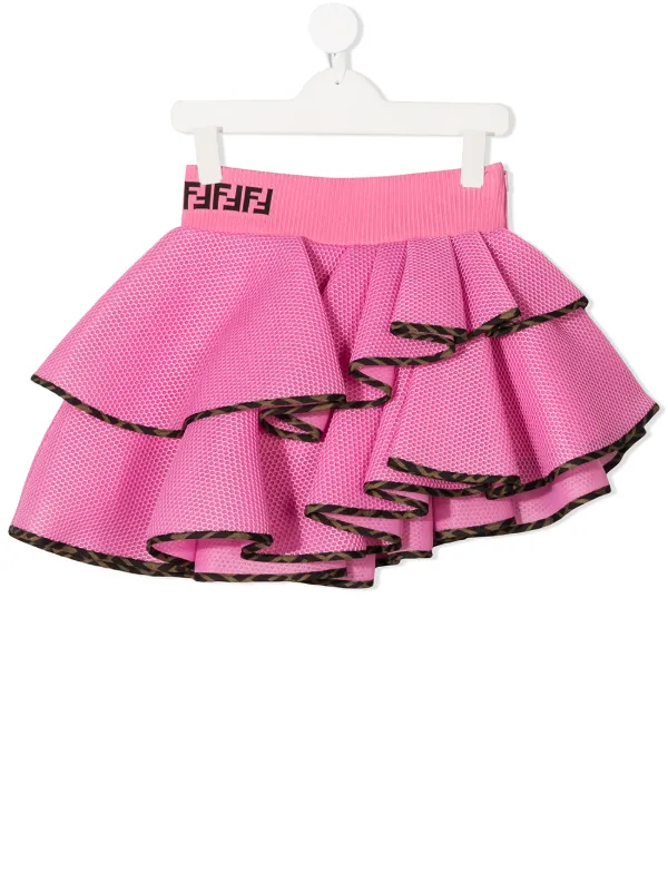 Fendi Kids Ruffled pull-on Skirt - Farfetch