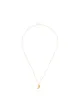 Image 1 of Alighieri 9kt yellow gold The Faint Moonlight emerald necklace