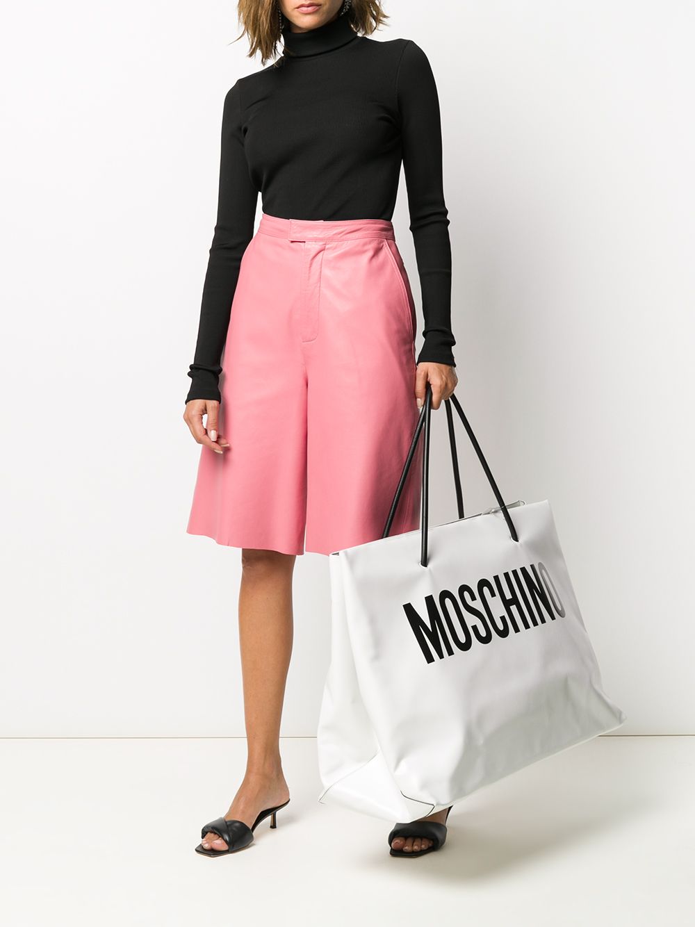 фото Moschino сумка-тоут с логотипом
