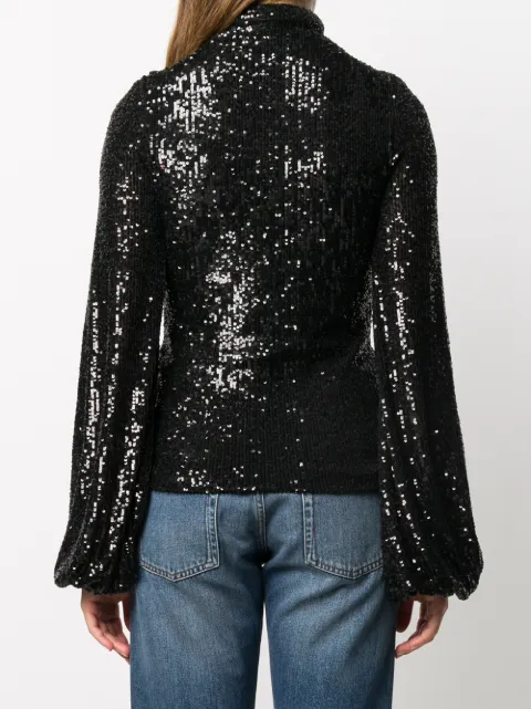 sequin bell sleeve