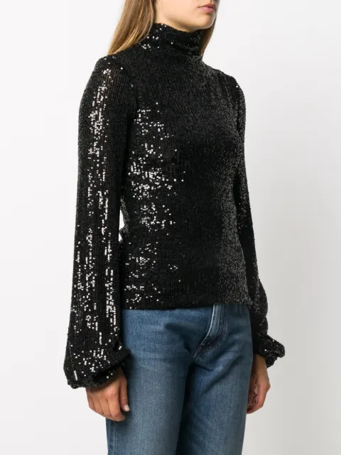 sequin bell sleeve