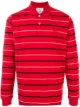 Image 1 of Kent & Curwen striped long-sleeve polo shirt