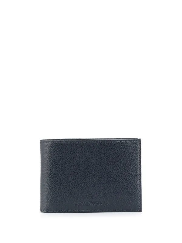 Blue Emporio Armani Billfold Wallet For Men Farfetch
