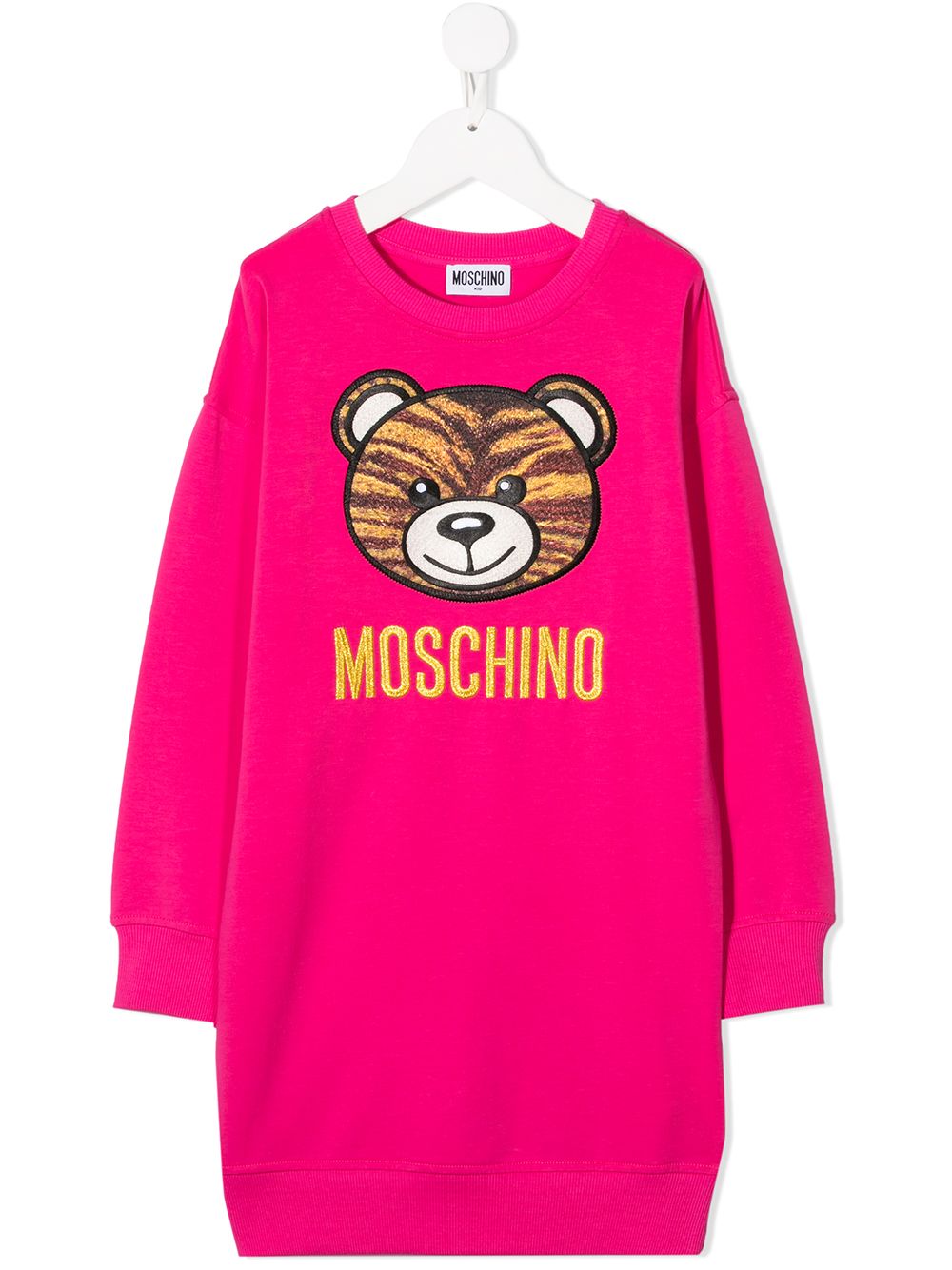 фото Moschino kids платье с принтом toy bear