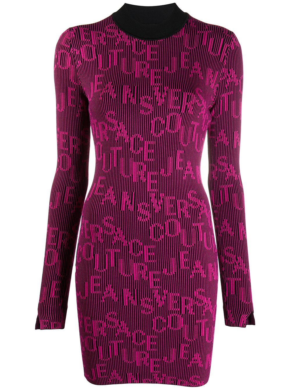 фото Versace jeans couture платье мини с логотипом