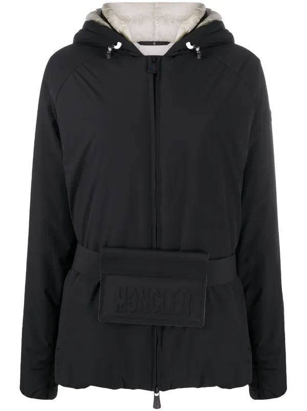 Shop Moncler Grenoble logo belt padded 