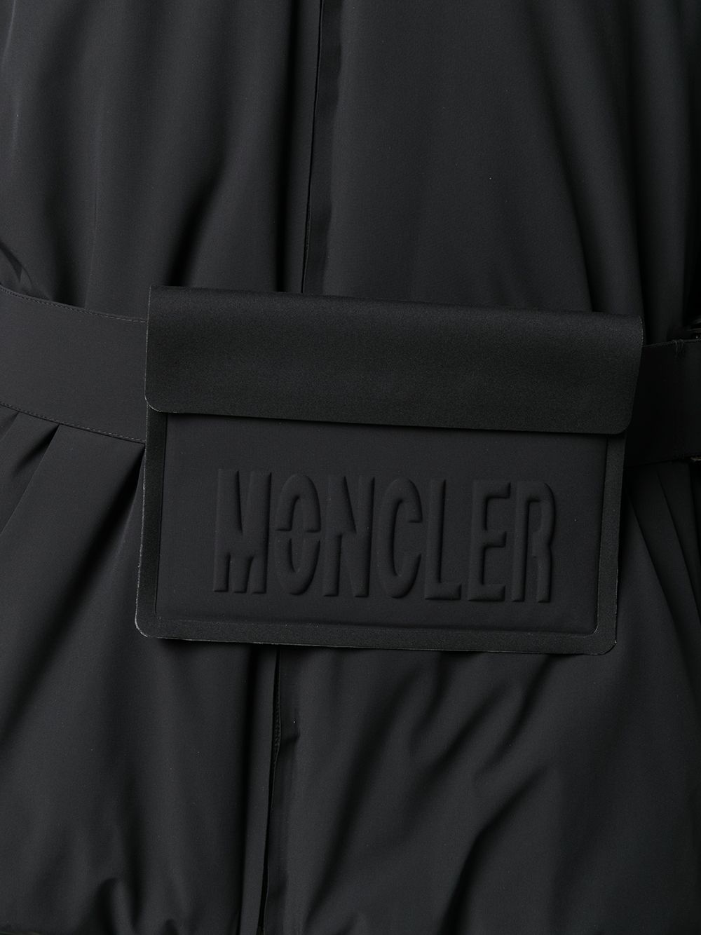 фото Moncler grenoble пуховик с поясом и логотипом