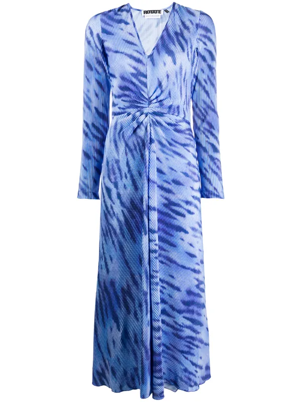 robe tie and dye bleu