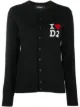 Image 1 of Dsquared2 love logo cardigan