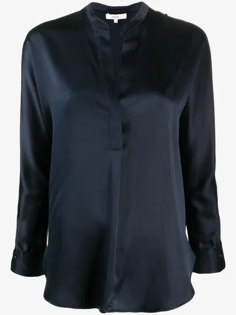 Vince long-sleeved open front blouse