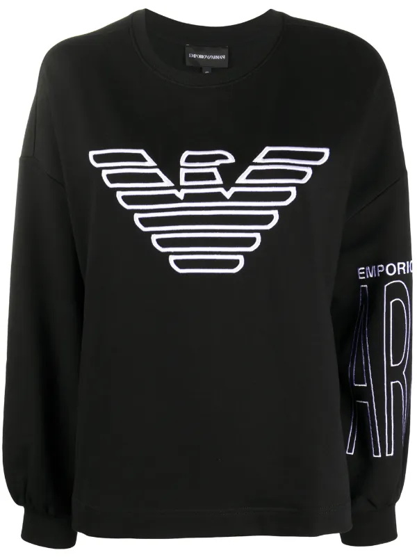 emporio armani black sweatshirt