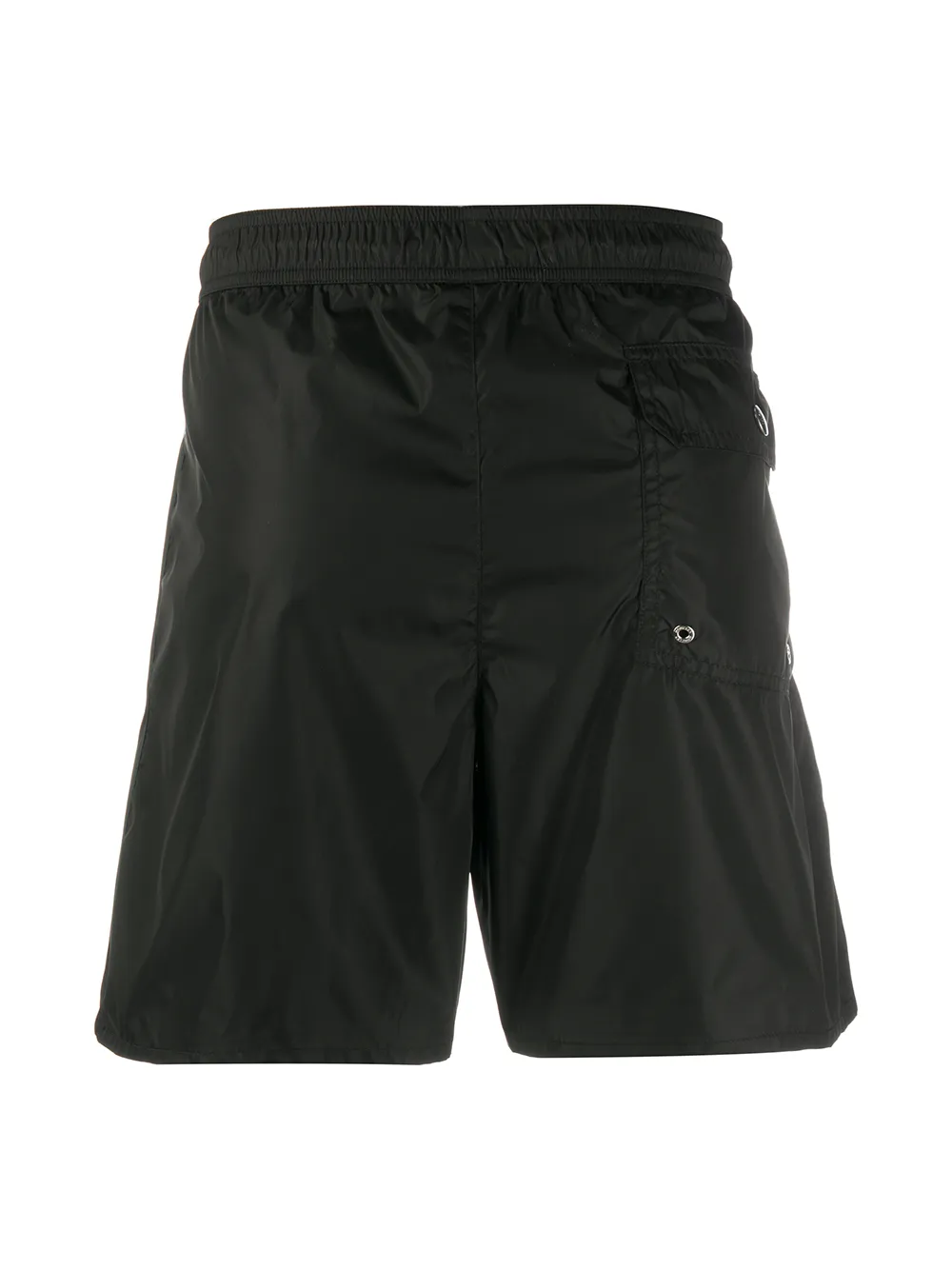 black moncler swim shorts