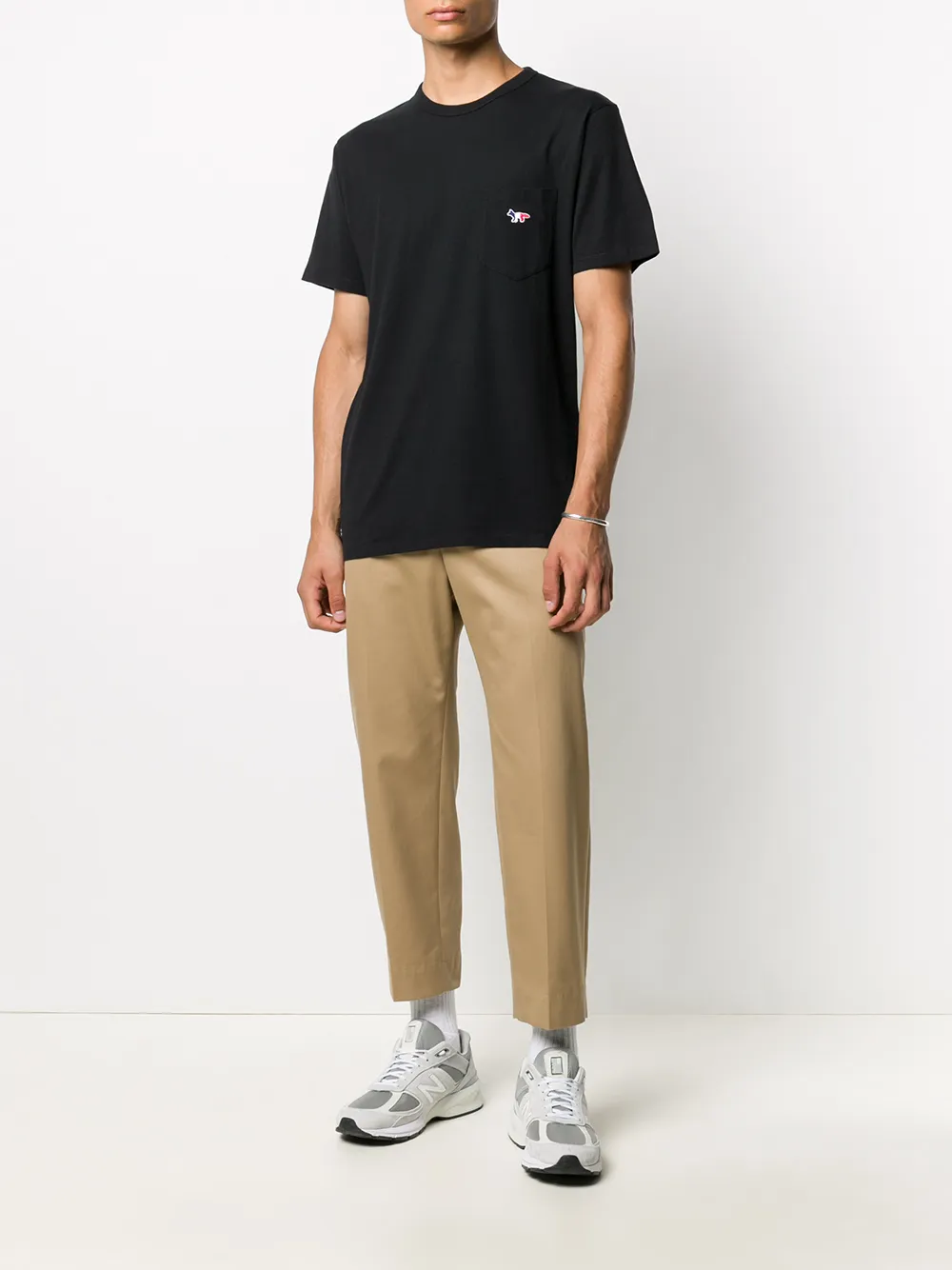 фото Maison kitsuné футболка с карманом