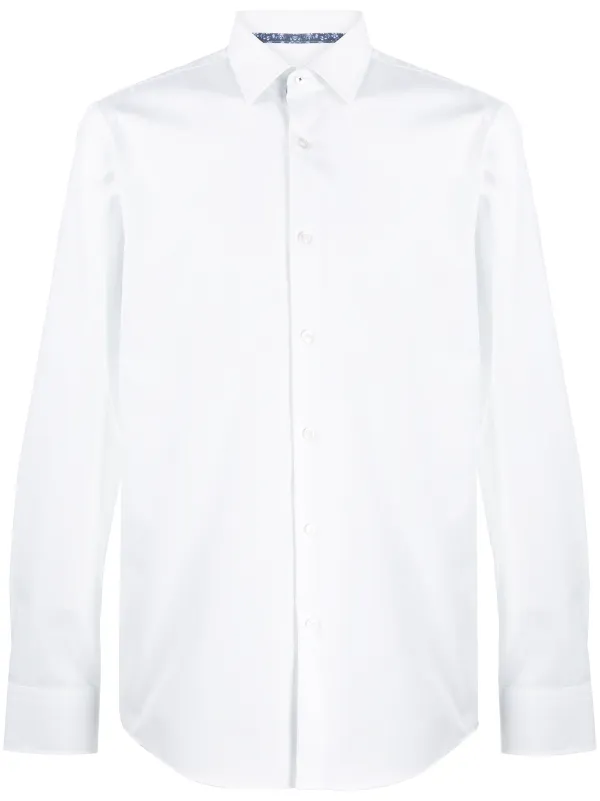 boss white shirt slim fit