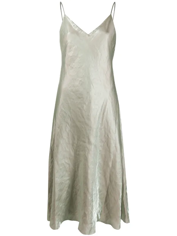 iridescent slip dress