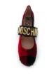 Moschino logo strap ballerina shoes