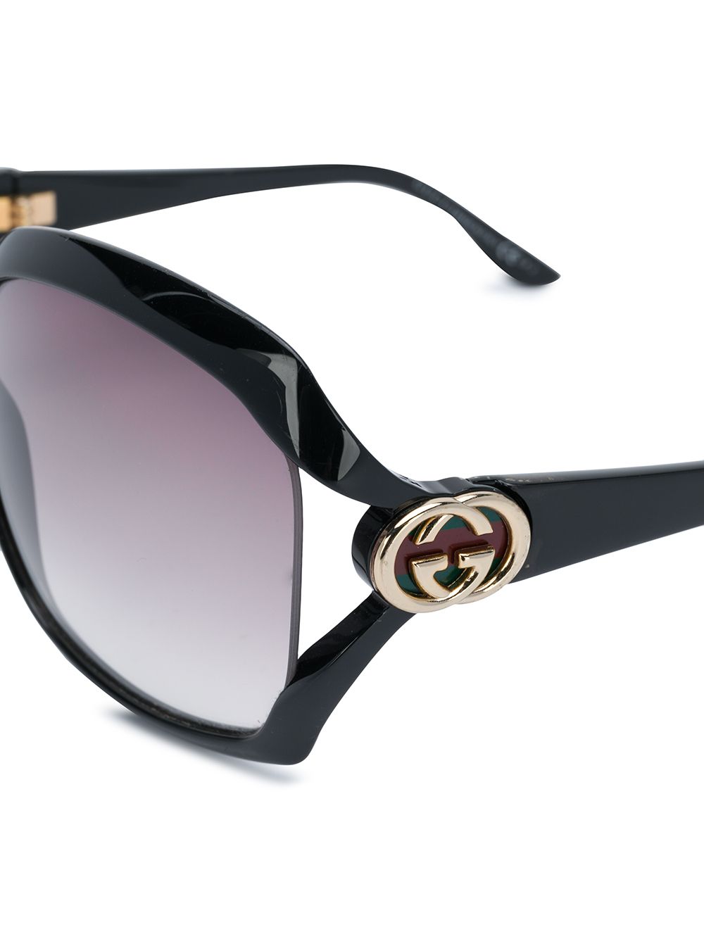 фото Gucci pre-owned солнцезащитные очки 2000-х годов с логотипом interlocking g