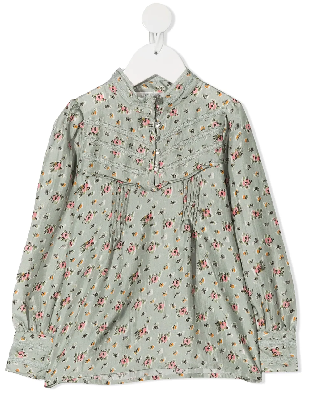 

Bonpoint TEEN floral-print blouse - Green