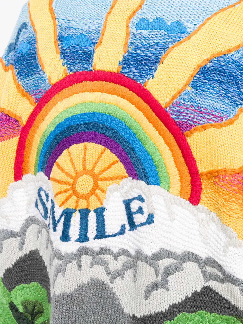 STELLA MCCARTNEY SMILE KNITTED ZIPPED CARDIGAN