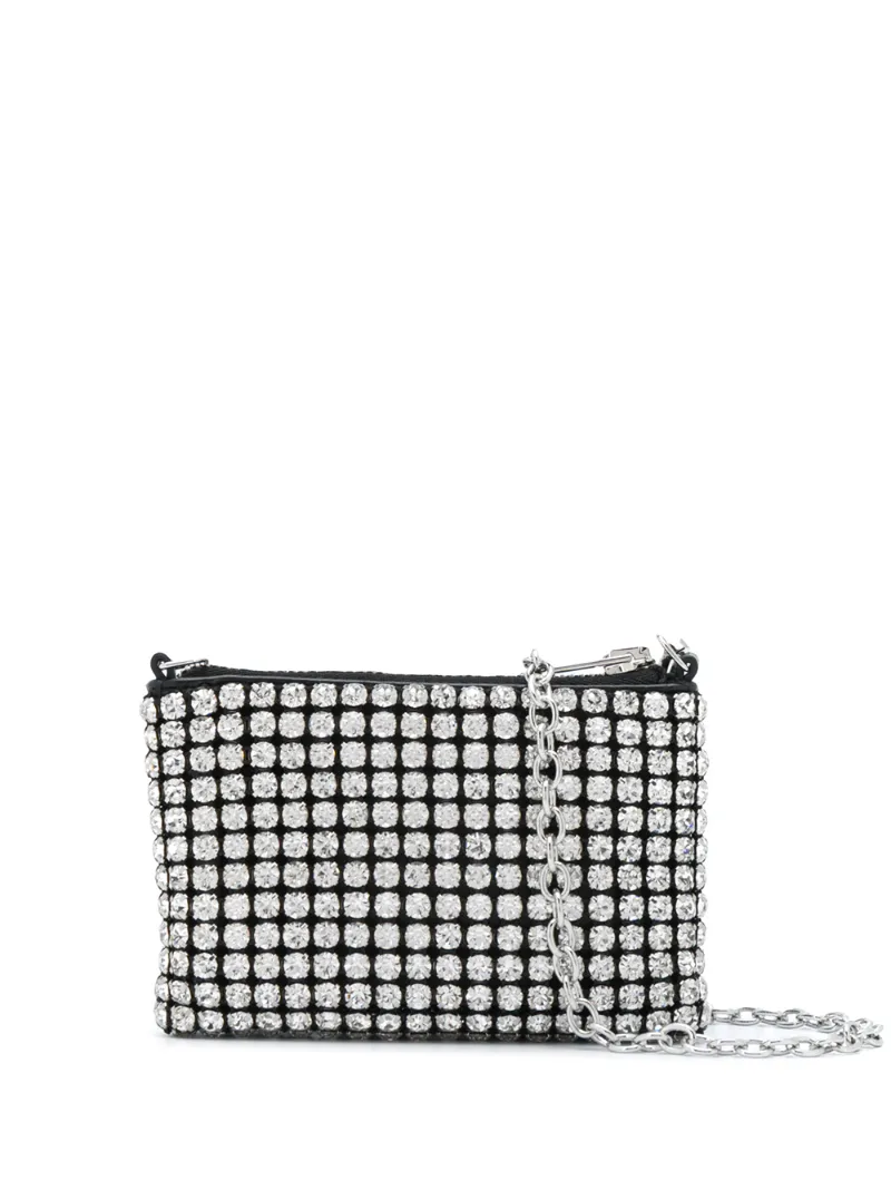 Click to view more detailed imagery on our partner's website Alexander Wang Nano Wangloc Cross-body Pouch Bag In White