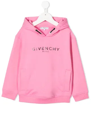 givenchy pink distressed hoodie