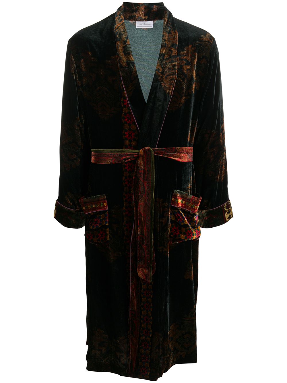 фото Pierre-louis mascia бархатное кимоно с поясом