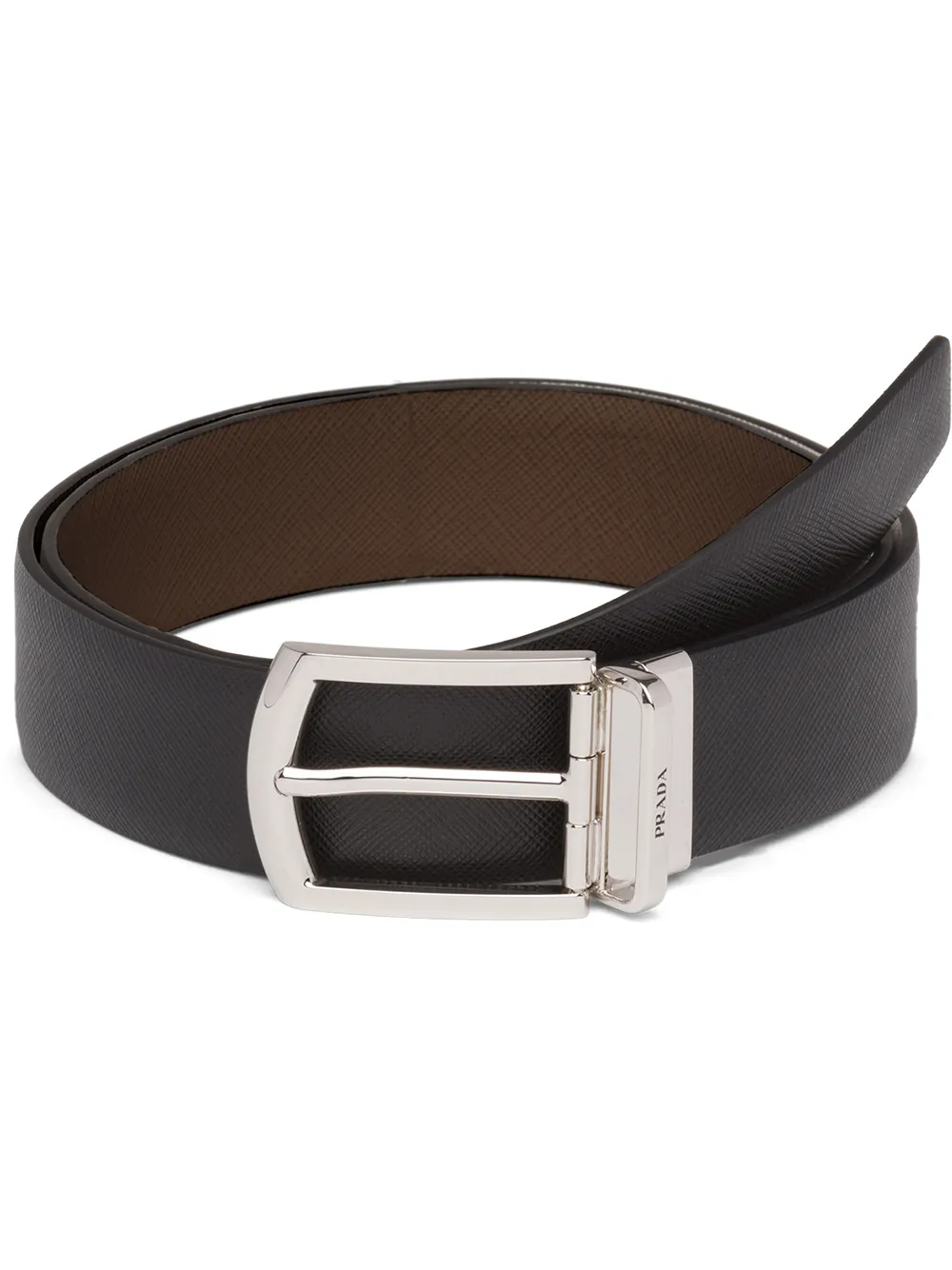 Prada - reversible saffiano leather belt - men
