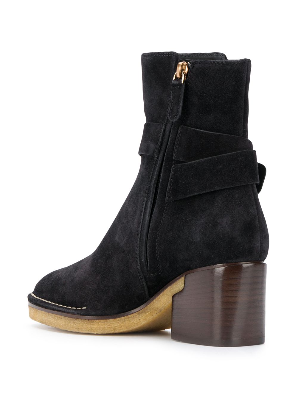 фото Tod's buckle-strap suede ankle boots