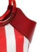 Sarah Chofakian canvas striped Castel bag