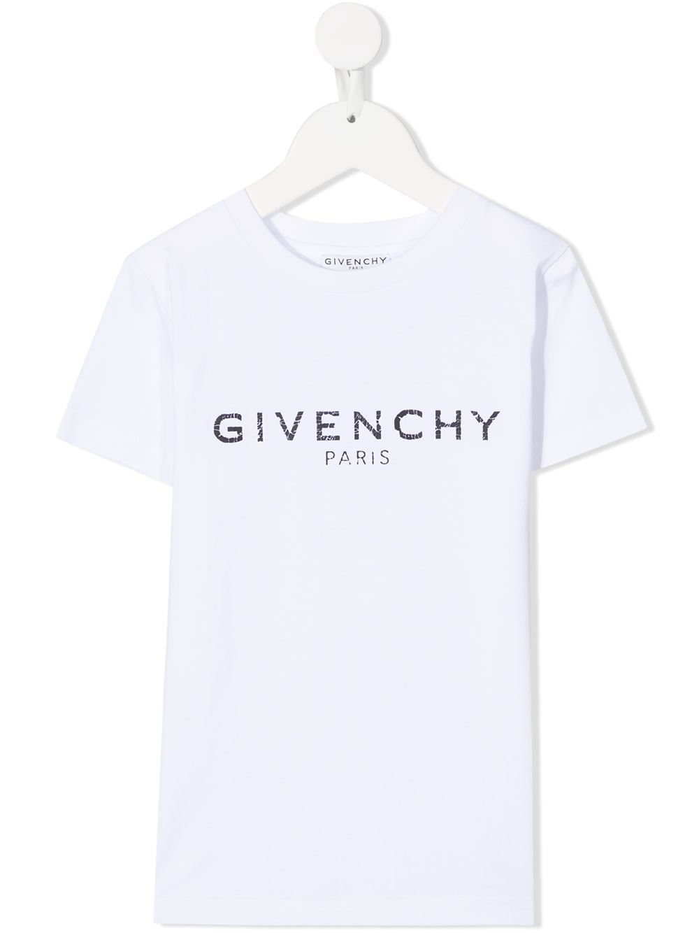 фото Givenchy kids футболка с логотипом и эффектом потертости