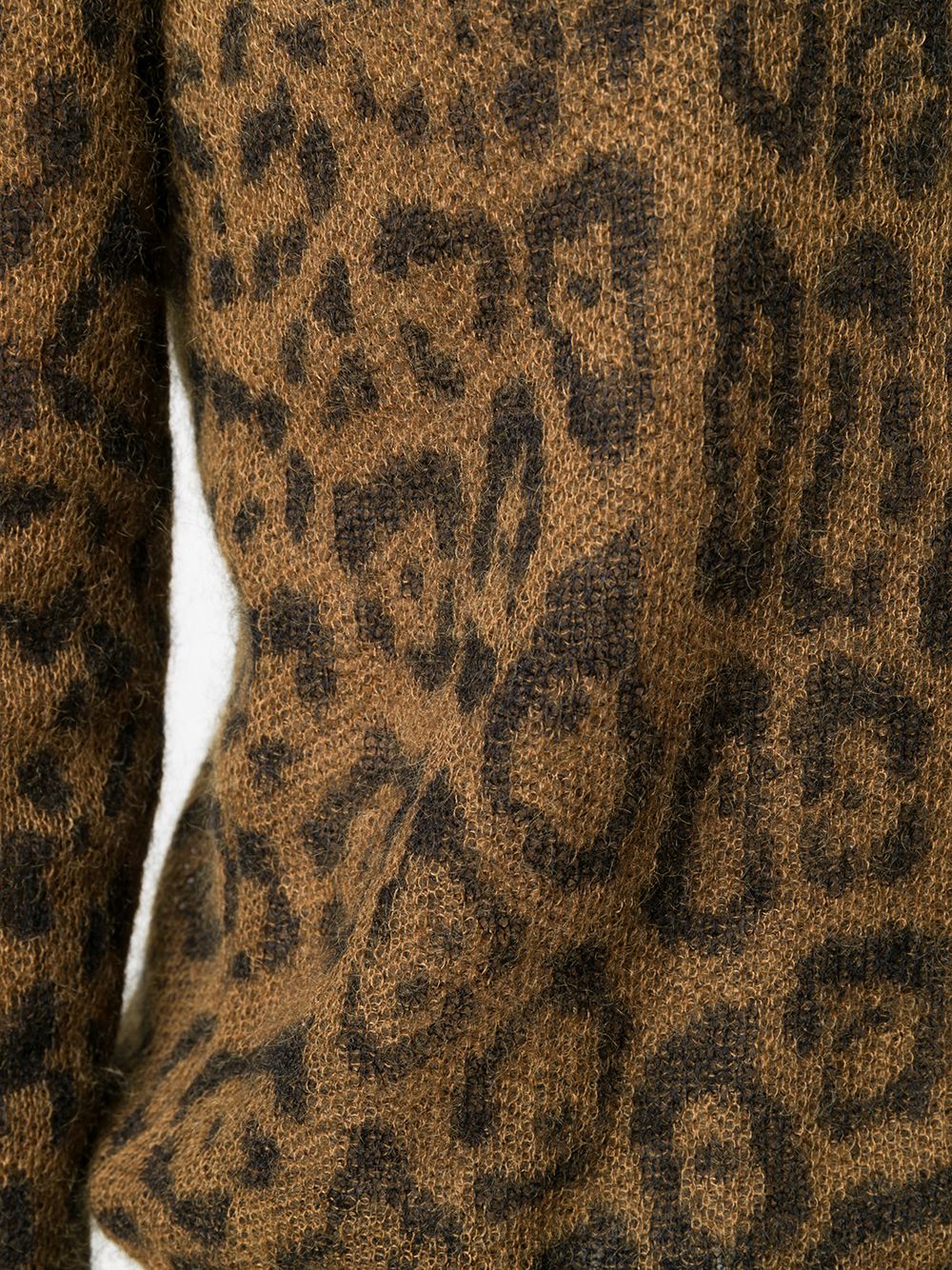 фото Max mara джемпер с круглым вырезом и леопардовым принтом
