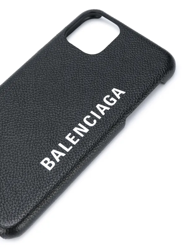 Balenciaga logo-print iPhone 11 Pro Max Case | Black | FARFETCH