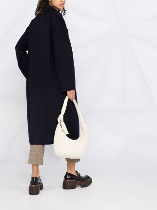 double-breasted oversized wool coat展示图