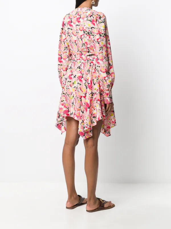【STELLA MCCARTNEY】フローラルプリント シルク ドレス Stella McCartney フローラルシルクミディドレス ステラ
