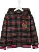 Image 1 of Dolce & Gabbana Kids check pattern hooded jacket