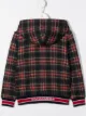 Image 2 of Dolce & Gabbana Kids check pattern hooded jacket