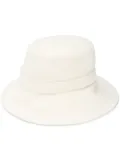 Alberta Ferretti logo bucket hat - White